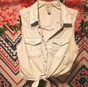 F21 Like New Denim Top